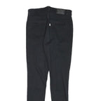 LEVI'S Womens Black Slim Skinny Denim Jeans W27 L28 Button Closure