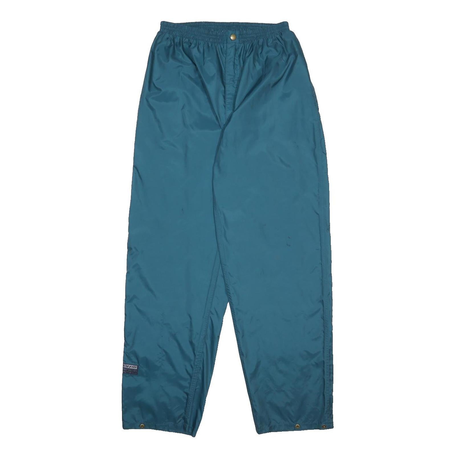 TRESPASS Womens Relaxed Blue Polyamide Trousers W26 L29 Casual Outdoor Zip