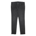 TRUE RELIGION Mens Slim Black Skinny Denim Cotton Blend Jeans W36 L33