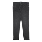 TRUE RELIGION Mens Slim Black Skinny Denim Cotton Blend Jeans W36 L33