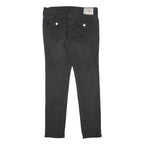 TRUE RELIGION Mens Slim Black Skinny Denim Cotton Blend Jeans W36 L33