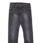 LEVI'S 513 Jeans Mens Grey Slim Straight Stone Wash W29 L30
