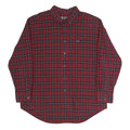 CHAPS RALPH LAUREN Mens Red & Navy Check Shirt XL Classic Cotton Casual