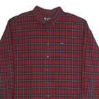 CHAPS RALPH LAUREN Mens Red & Navy Check Shirt XL Classic Cotton Casual
