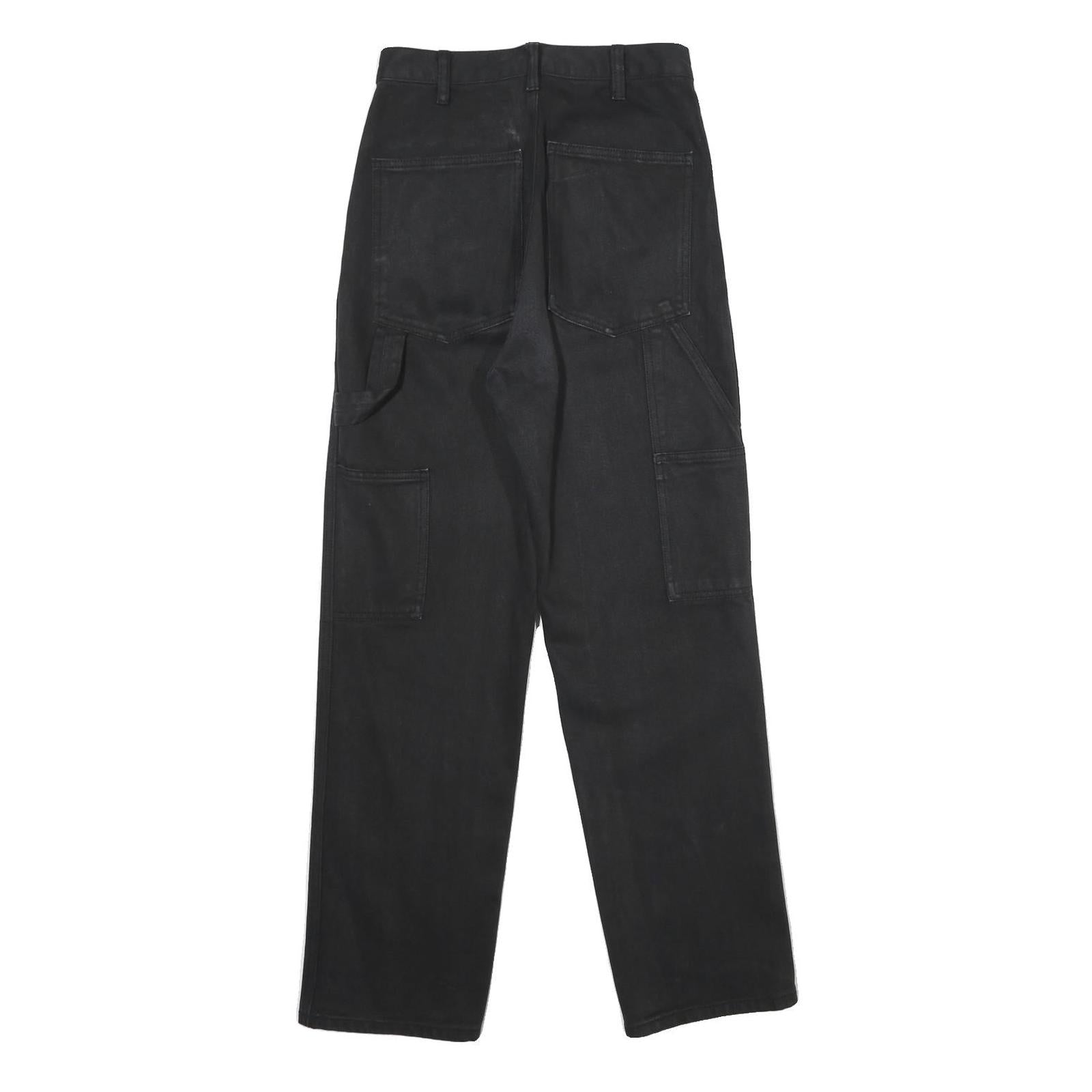 J. GALT Womens Black Regular Fit Straight Cotton Jeans W26 L29 Casual Wear