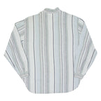 Womens Printed Blouse Blue Long Sleeve Striped L