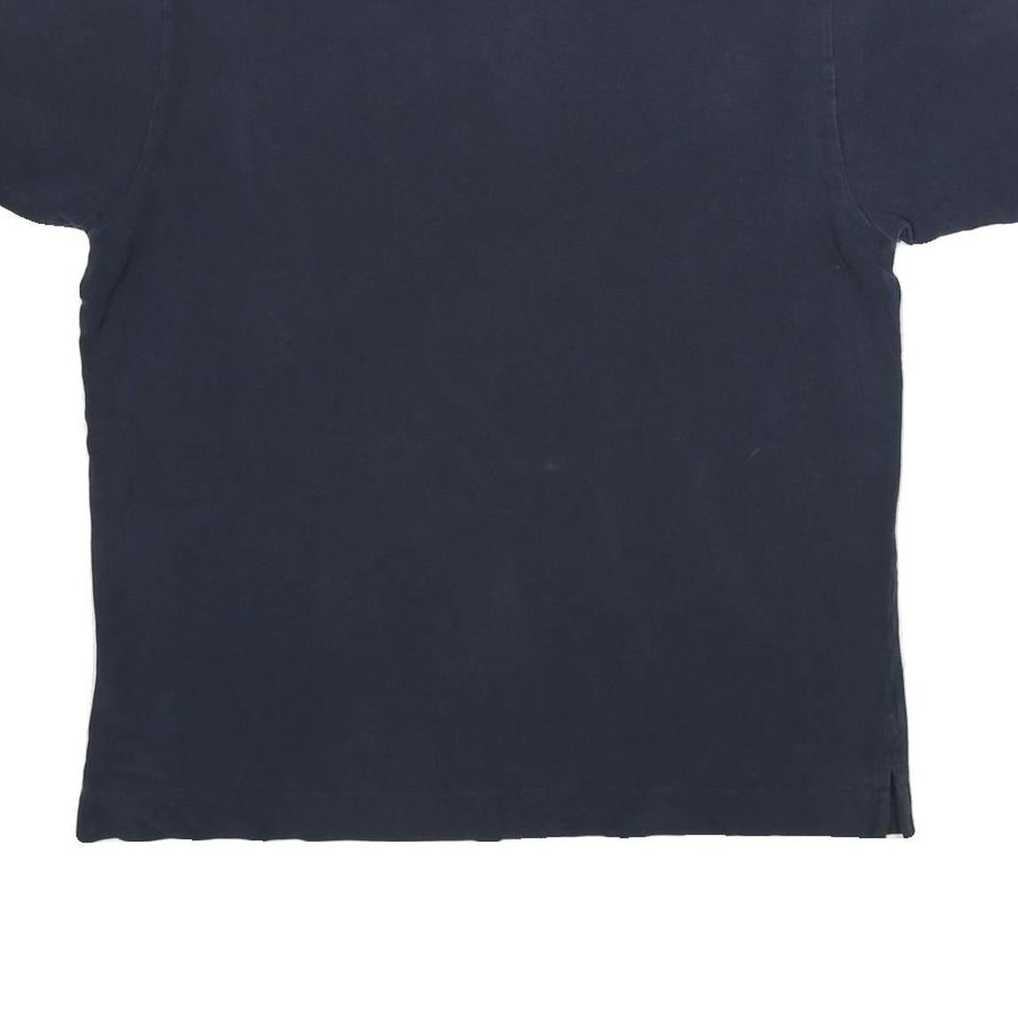 NAUTICA Mens Blue Short Sleeve Plain S Cotton Polo Shirt Casual Summer