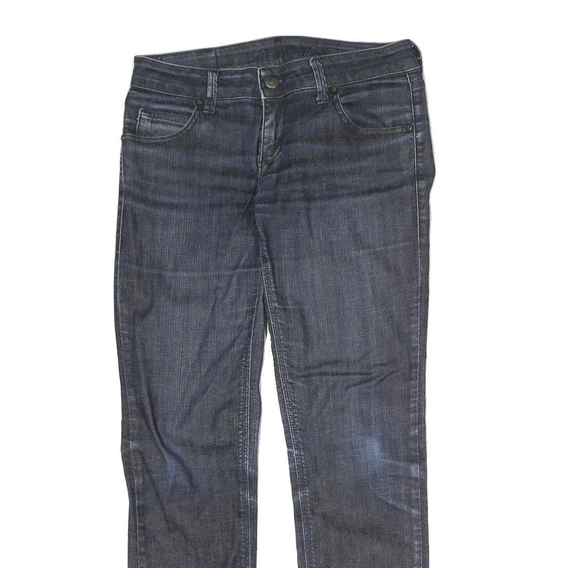 COVER Womens Slim Blue Denim Cotton Blend Zip Jeans W30 L26 Stylish Comfortable