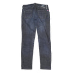 COVER Womens Slim Blue Denim Cotton Blend Zip Jeans W30 L26 Stylish Comfortable