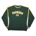 NFL Mens Green & Yellow Green Bay Packers Crew Neck XL Retro Sweatshirt
