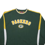 NFL Mens Green & Yellow Green Bay Packers Crew Neck XL Retro Sweatshirt