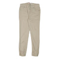 LEVI'S Boys Cotton Blend Beige Slim Drawstring Trousers W26 L25 Comfortable