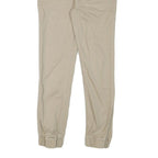 LEVI'S Boys Cotton Blend Beige Slim Drawstring Trousers W26 L25 Comfortable