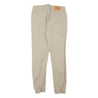 LEVI'S Boys Cotton Blend Beige Slim Drawstring Trousers W26 L25 Comfortable