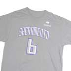 Mens Grey Cotton Sacramento Graphic T-Shirt L Short Sleeve Crew Neck Sport