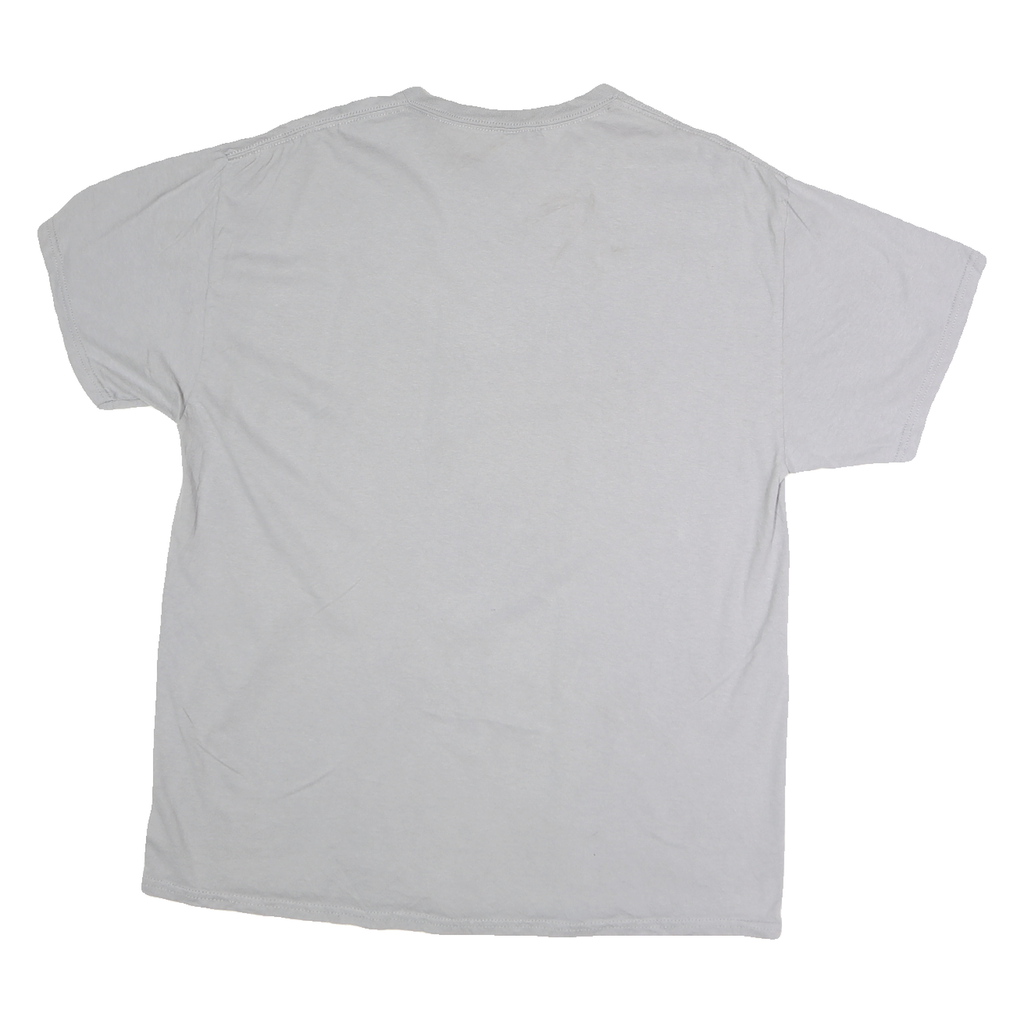 Mens Grey Cotton Sacramento Graphic T-Shirt L Short Sleeve Crew Neck Sport