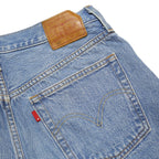 LEVI'S Womens Shorts Blue Denim Casual Cut-Off M W30 Frayed Hem Distressed