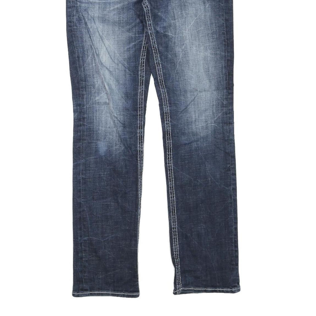 SALVAGE Womens Jeans Blue Regular Straight Denim Medium W32 L34 Stylish