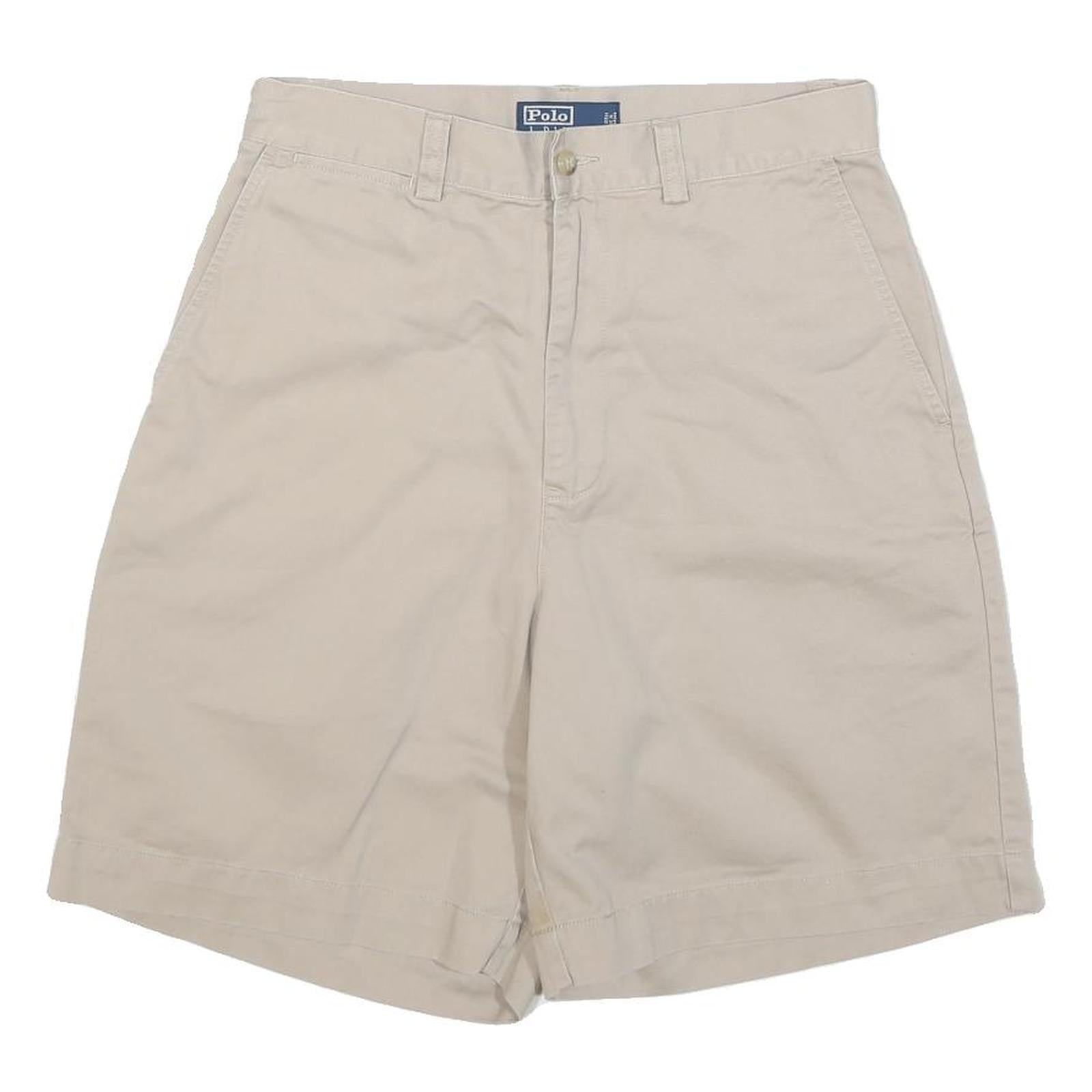 POLO RALPH LAUREN Mens Beige Casual Cotton Blend Shorts L W30 Classic Fit