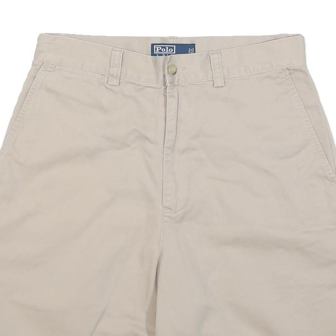 POLO RALPH LAUREN Mens Beige Casual Cotton Blend Shorts L W30 Classic Fit