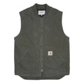 CARHARTT WIP Mens Green Workwear Jacket M Cotton Blend Woven Zip Sleeveless