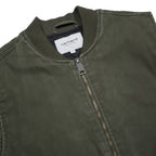 CARHARTT WIP Mens Green Workwear Jacket M Cotton Blend Woven Zip Sleeveless