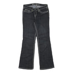 BLUE ASPHALT Womens Jeans Blue Regular Flared Denim Dark W31 L29 Contrast