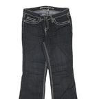 BLUE ASPHALT Womens Jeans Blue Regular Flared Denim Dark W31 L29 Contrast