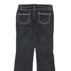 BLUE ASPHALT Womens Jeans Blue Regular Flared Denim Dark W31 L29 Contrast