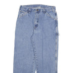 DICKIES Mens Jeans Blue Relaxed Loose Denim Rinse W29 L26 Workwear Zip Pocket