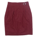 BOSS HUGO BOSS Raphele Womens Straight Skirt Red Knee Length Wool UK 6