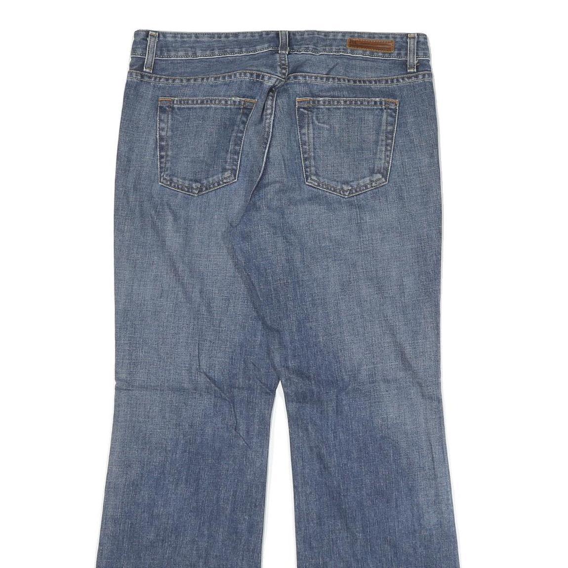 RALPH LAUREN POLO JEANS COMPANY Womens Jeans Blue Regular Flared Denim Medium