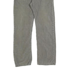 CARHARTT Mens Cotton Blend Grey Regular Straight Trousers W34 L29 Durable
