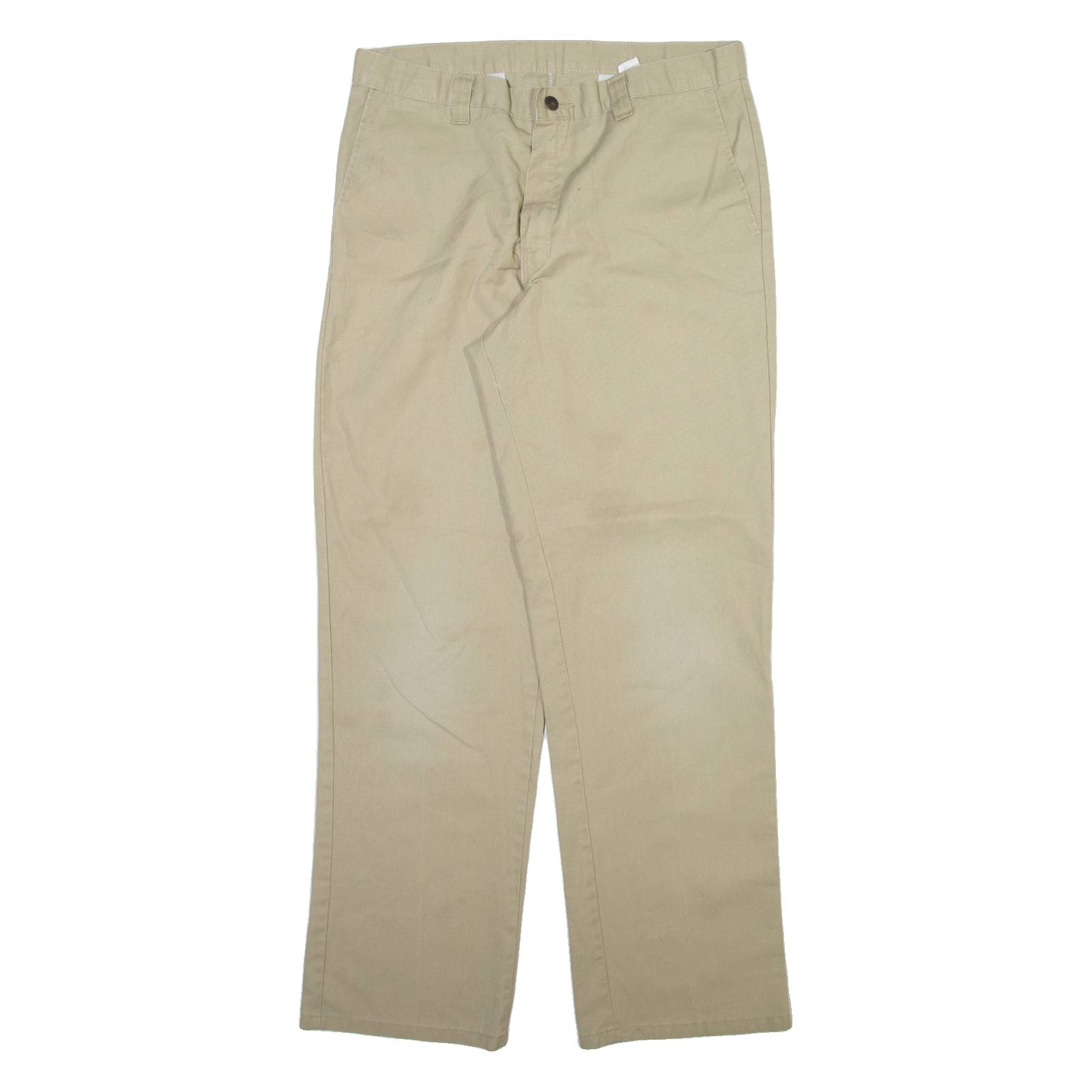 DICKIES Mens Trousers Beige Regular Straight W34 L32