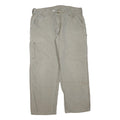 CARHARTT Mens Beige Regular Fit Straight Leg Cotton Blend Trousers W40 L28