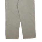 CARHARTT Mens Beige Regular Fit Straight Leg Cotton Blend Trousers W40 L28