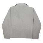 WEIRD FISH Mens Grey Patterned Pullover 1/4 Zip Regular Fit Jumper L Polyester