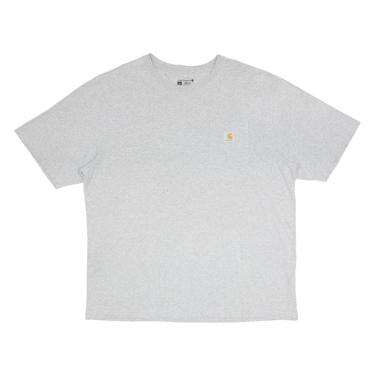 CARHARTT Mens Grey Pocket T-Shirt XL Cotton Blend Crew Neck Short Sleeve