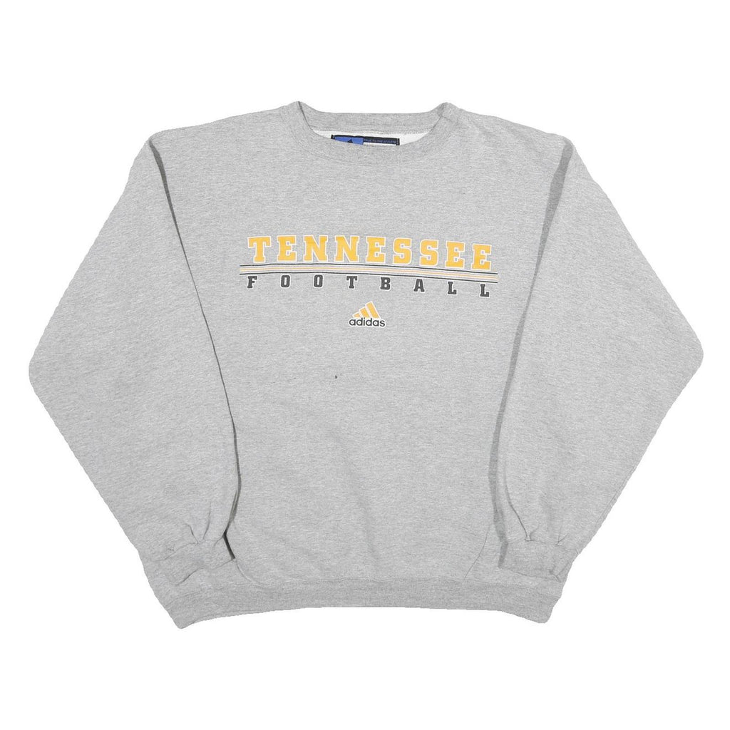 ADIDAS Mens Grey Tennessee Football Crew Neck XL Sweatshirt Cotton Blend Casual