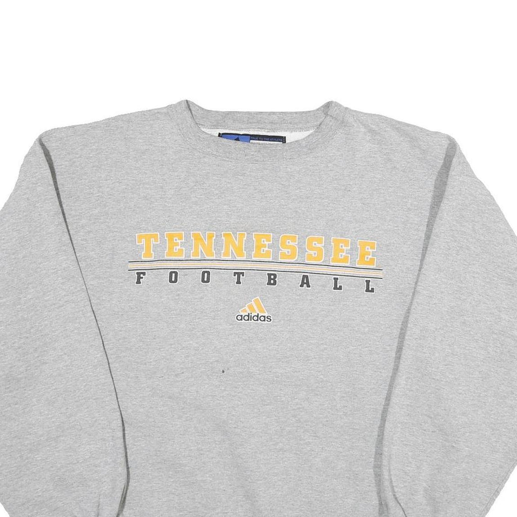 ADIDAS Mens Grey Tennessee Football Crew Neck XL Sweatshirt Cotton Blend Casual