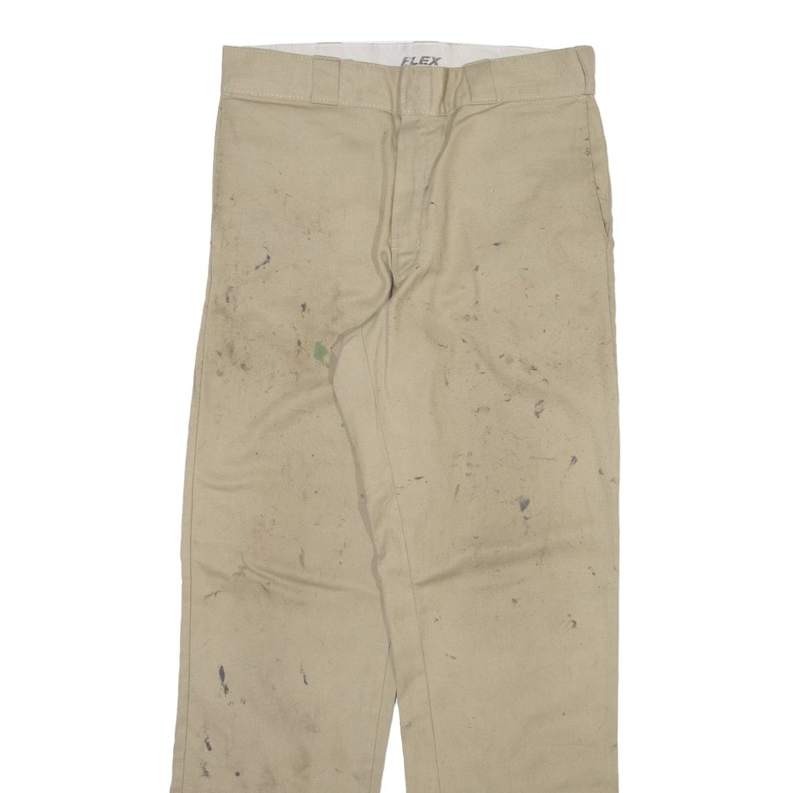 DICKIES Mens Trousers Beige Regular Straight W32 L32