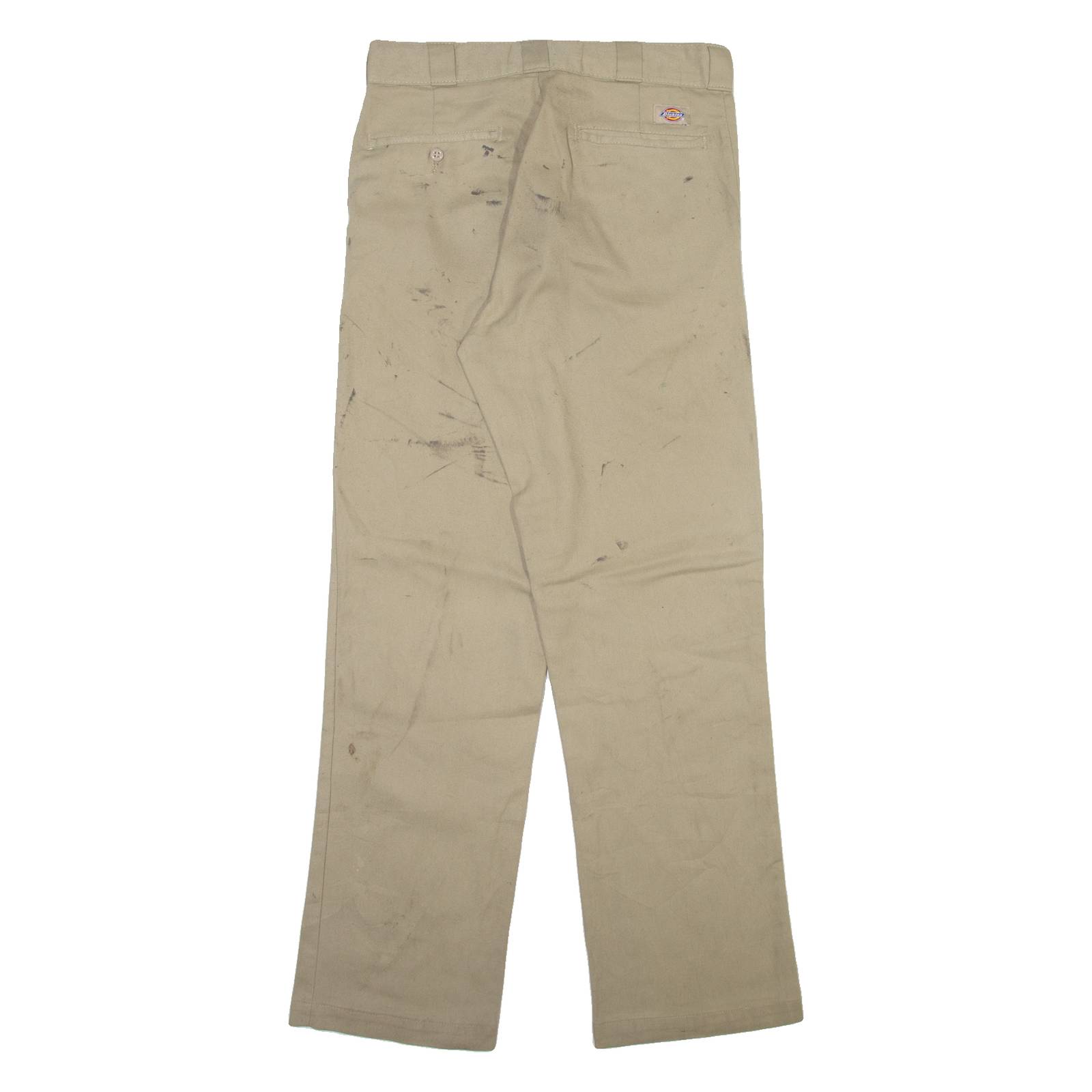 DICKIES Mens Trousers Beige Regular Straight W32 L32