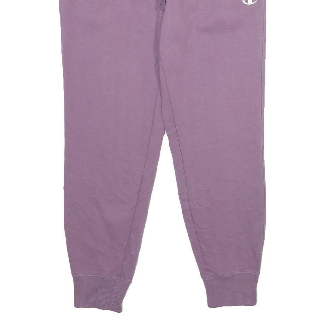 CHAMPION Mens Joggers Purple XS W28 L28 Drawstring Logo Slim Tapered