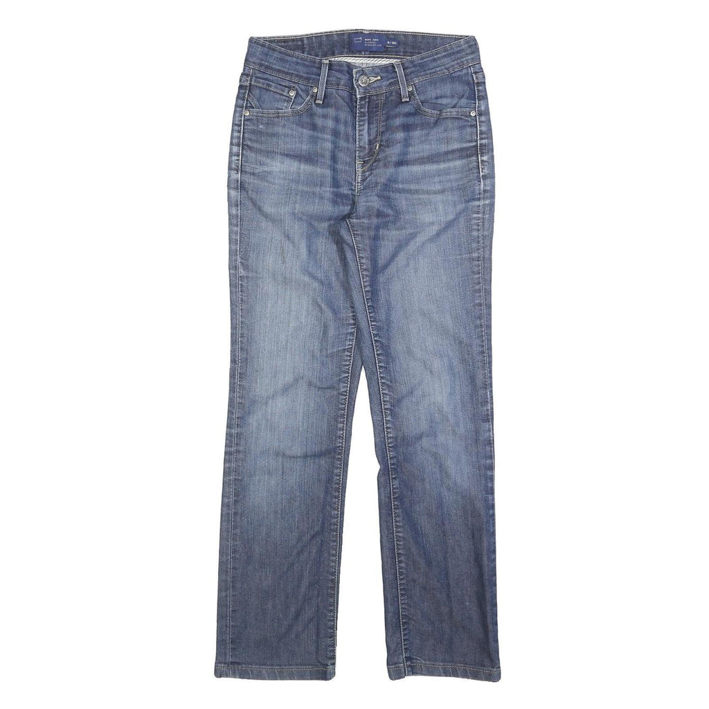 LEVI'S Womens Classic Blue Straight Denim Medium W26 L28 Button Closure Jeans