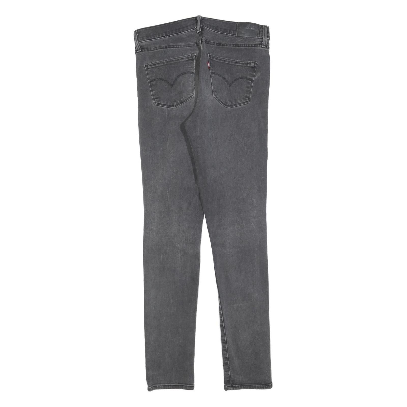 LEVI'S Womens Jeans Grey Slim Skinny Denim Cotton Blend W28 L32 Slim Fit