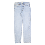 LEVI'S Womens Jeans Blue Regular Straight Denim Light W27 L30 Button Closure