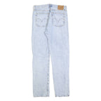 LEVI'S Womens Jeans Blue Regular Straight Denim Light W27 L30 Button Closure