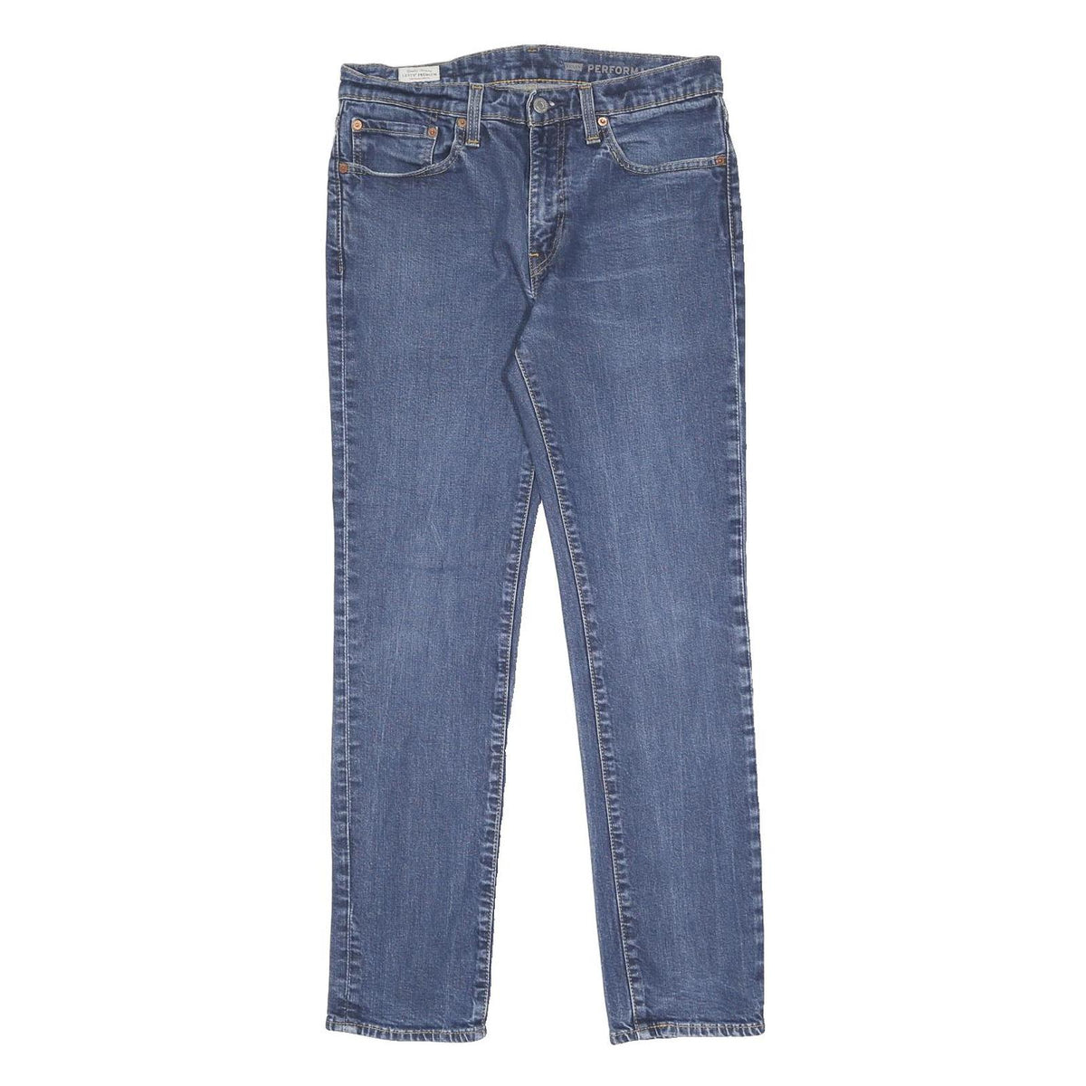 LEVI'S 511 Slim Mens Blue Slim Skinny Denim Medium W32 L32 Zip Jeans Casual Wear