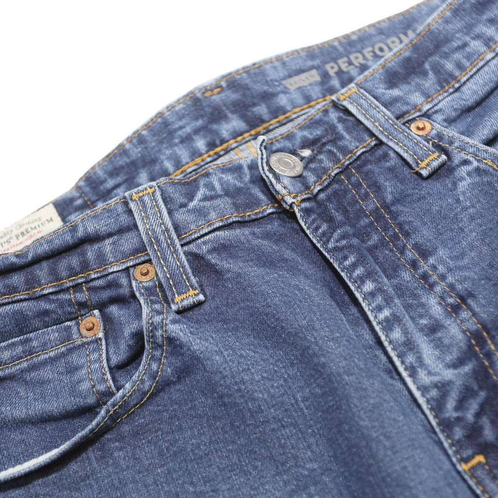 LEVI'S 511 Slim Mens Blue Slim Skinny Denim Medium W32 L32 Zip Jeans Casual Wear