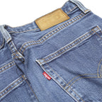 LEVI'S 511 Slim Mens Blue Slim Skinny Denim Medium W32 L32 Zip Jeans Casual Wear